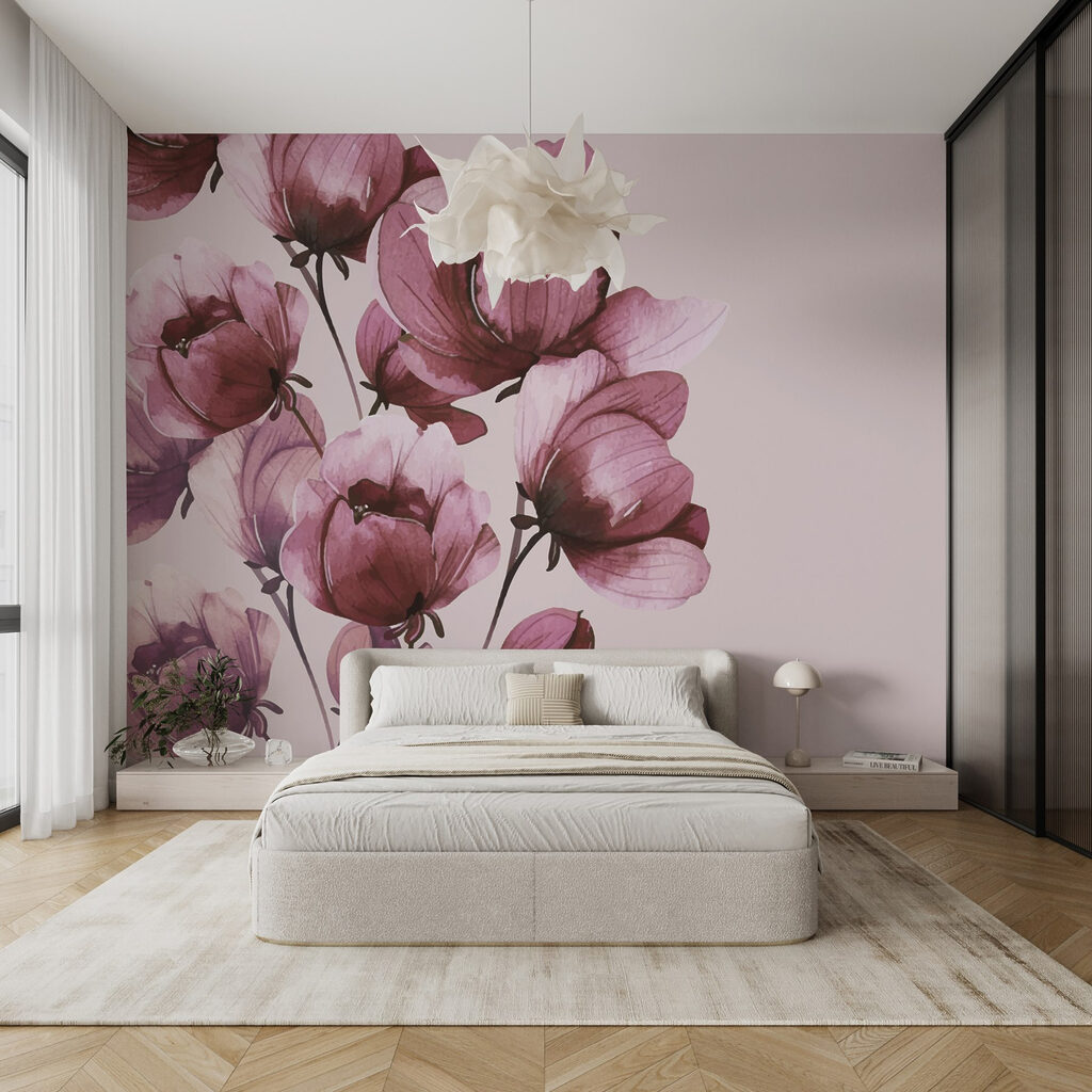 Delicate blooms in soft hues