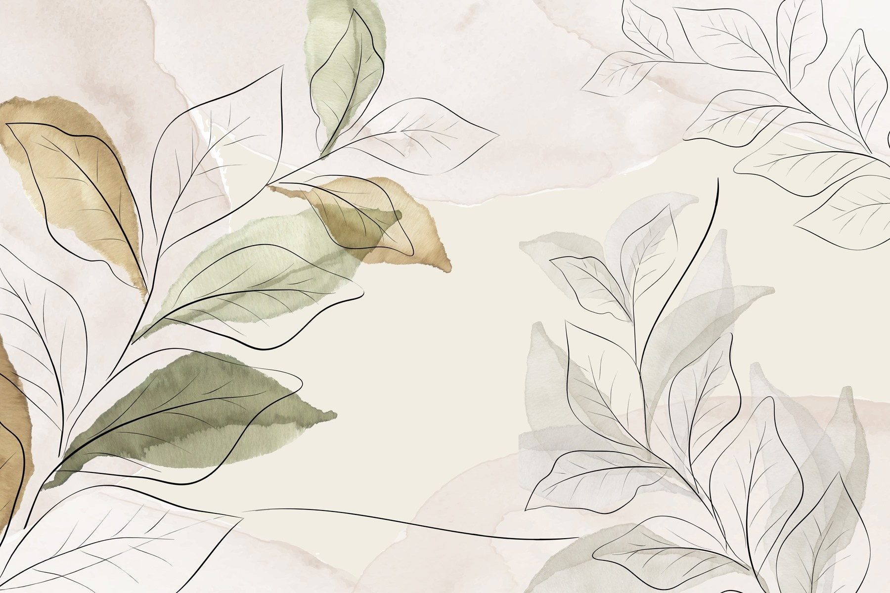 Elegant botanical design in soft hues Elegant botanical design in soft hues