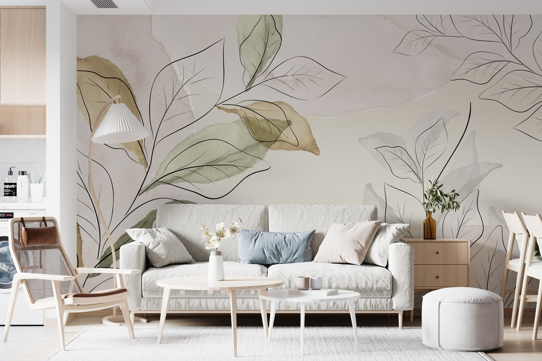 Elegant botanical design in soft hues Elegant botanical design in soft hues
