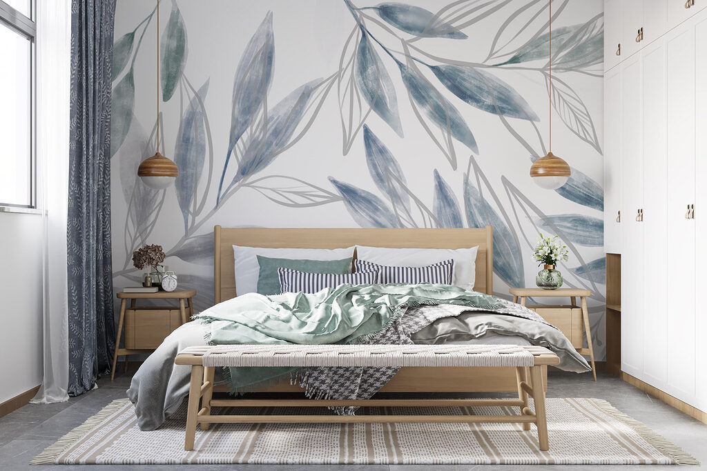 Nature-inspired watercolor leaf design