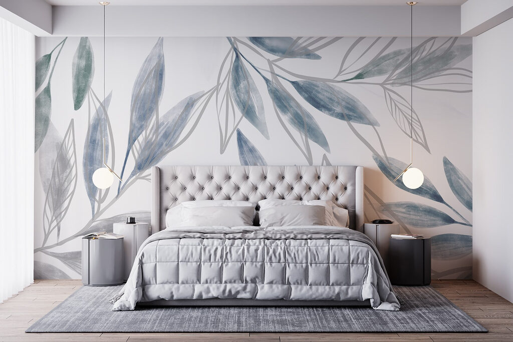 Nature-inspired watercolor leaf design