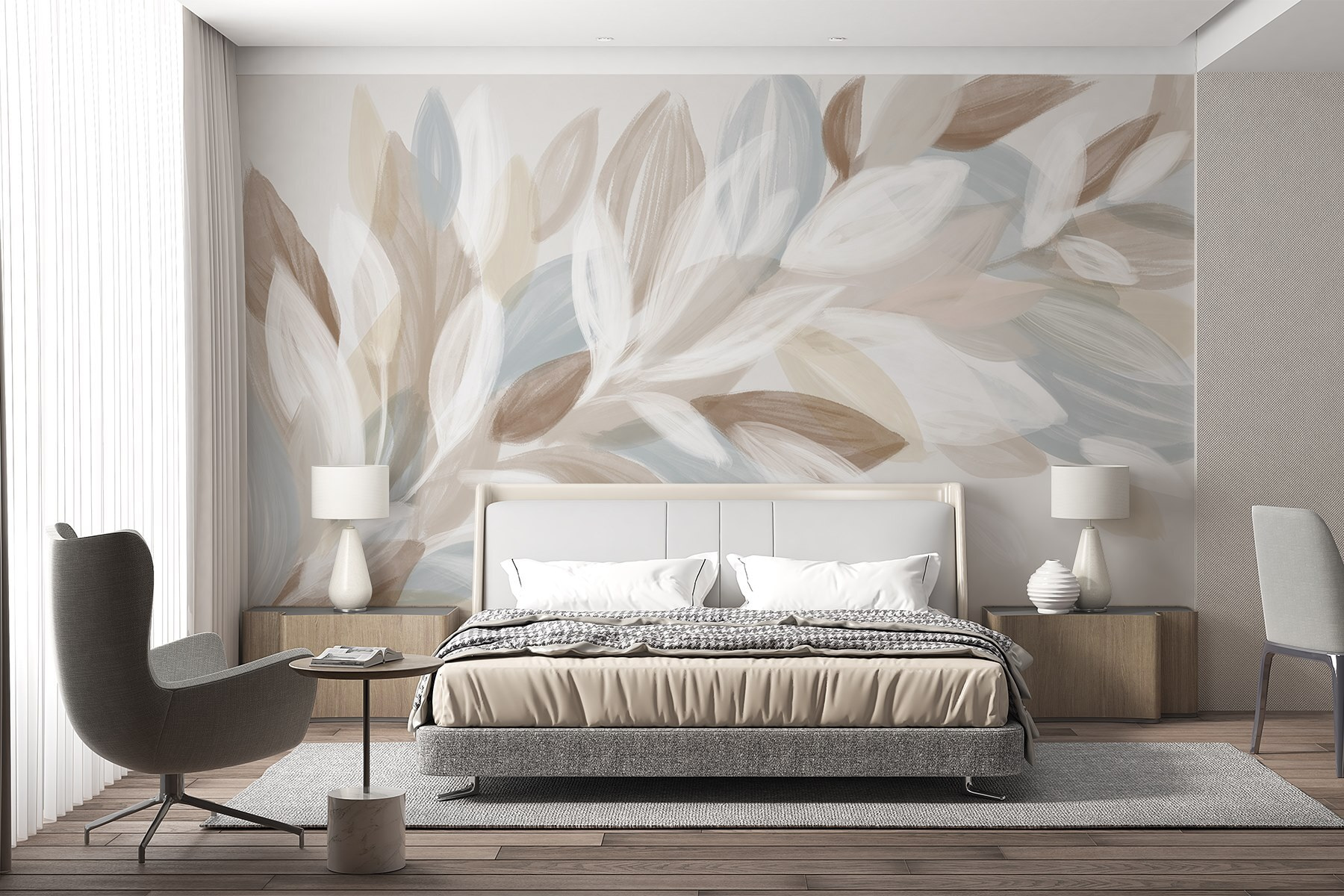 Soft tones and gentle brush strokes