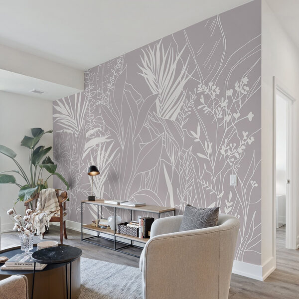 - Elegant foliage on a muted backdrop - Elegant foliage on a muted backdrop