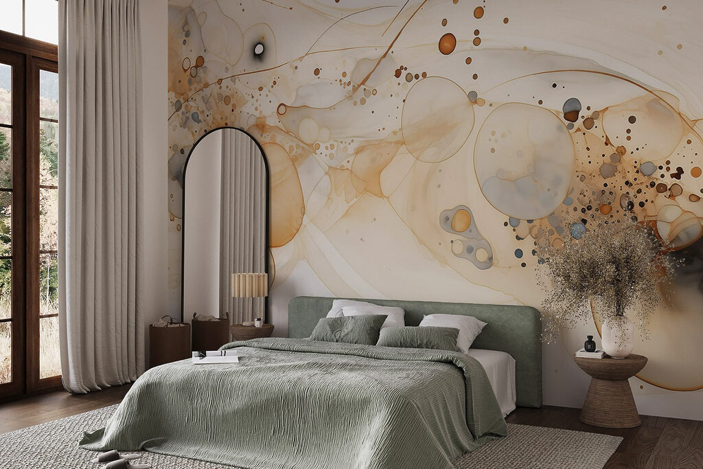 Fluid art with earthy tones Fluid art with earthy tones