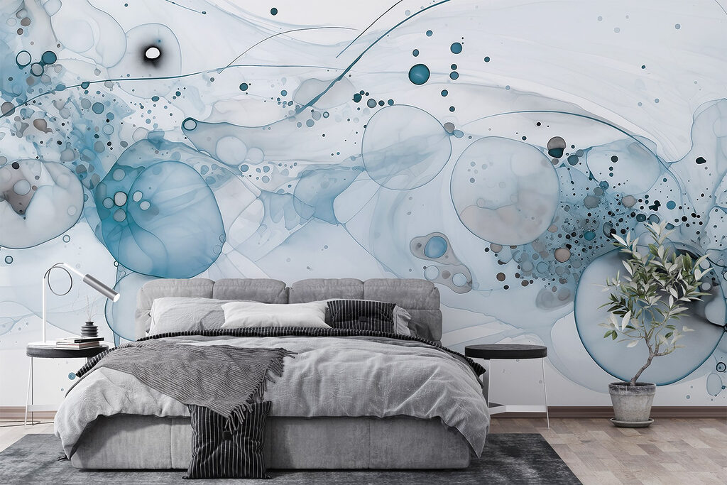 Fluid patterns in tranquil hues Fluid patterns in tranquil hues