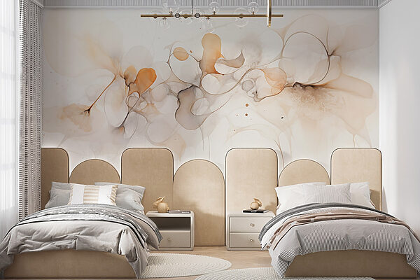 Ethereal hues in flowing abstraction