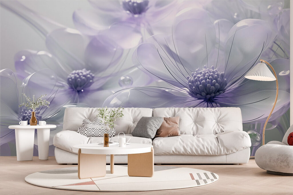 Delicate blooms in soft pastel hues