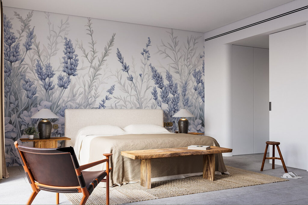 Delicate hues of blooming lavender