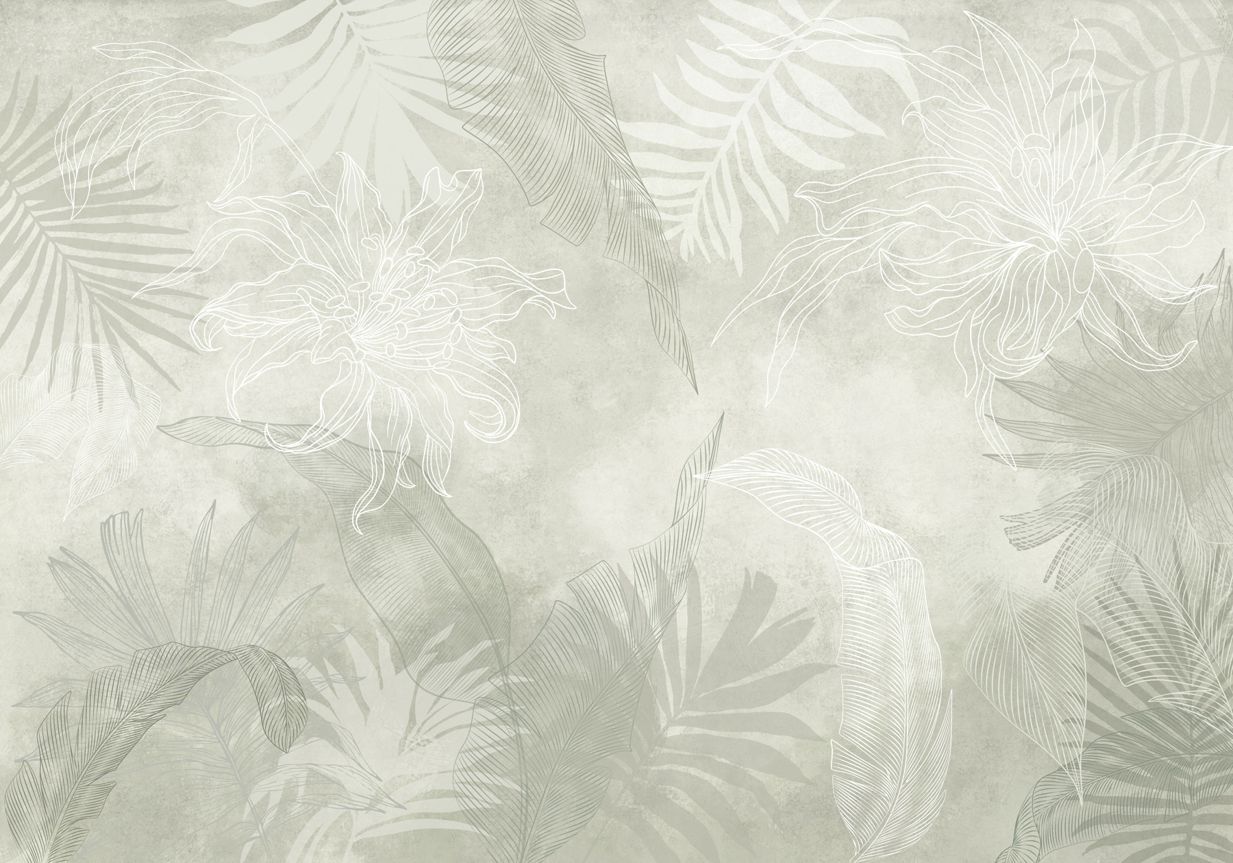 White and grey floral pattern White and grey floral pattern