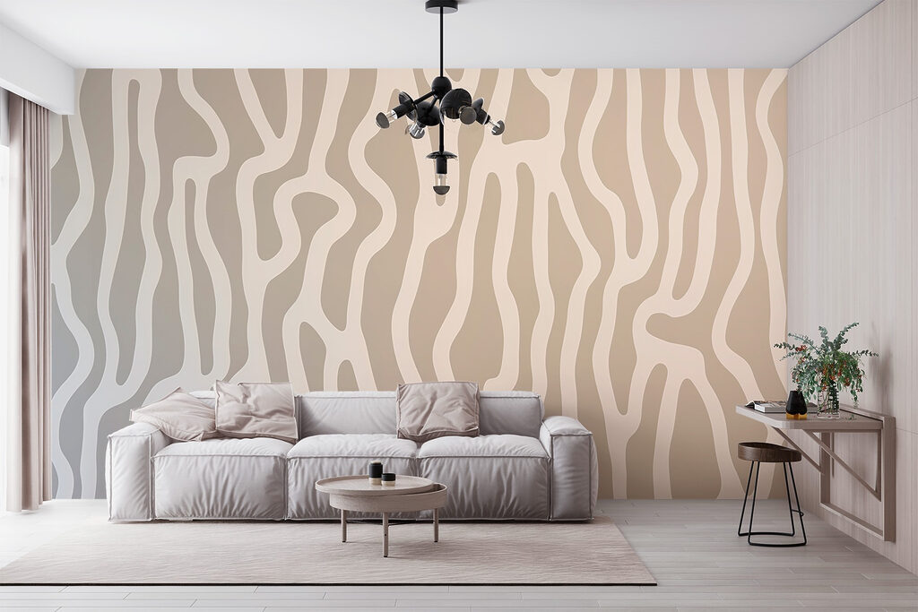 Abstract flowing patterns in gentle hues