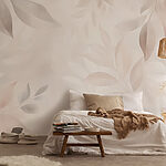 Фотошпалери Ніжне листя в м'яких тонах