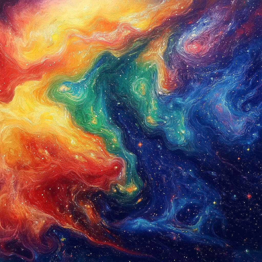 Colorful swirls of light Colorful swirls of light