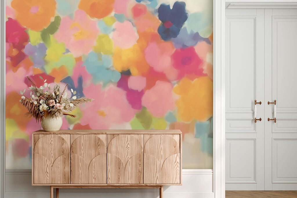 Group of colorful flowers