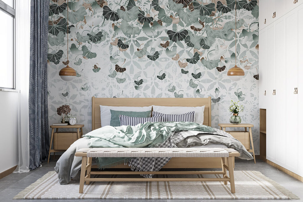 Flowing leaves create tranquil patterns Flowing leaves create tranquil patterns