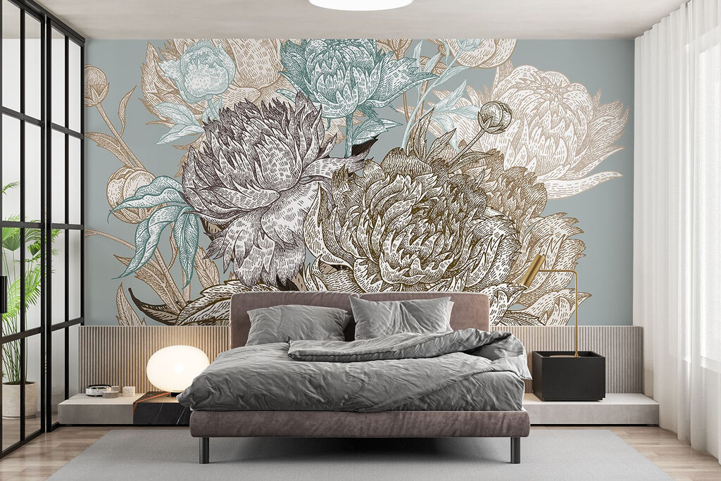 Delicate blooms in soft colors