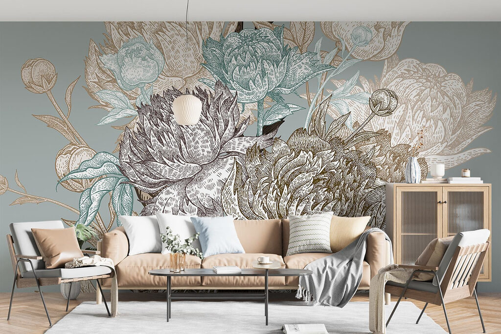 Delicate blooms in soft colors