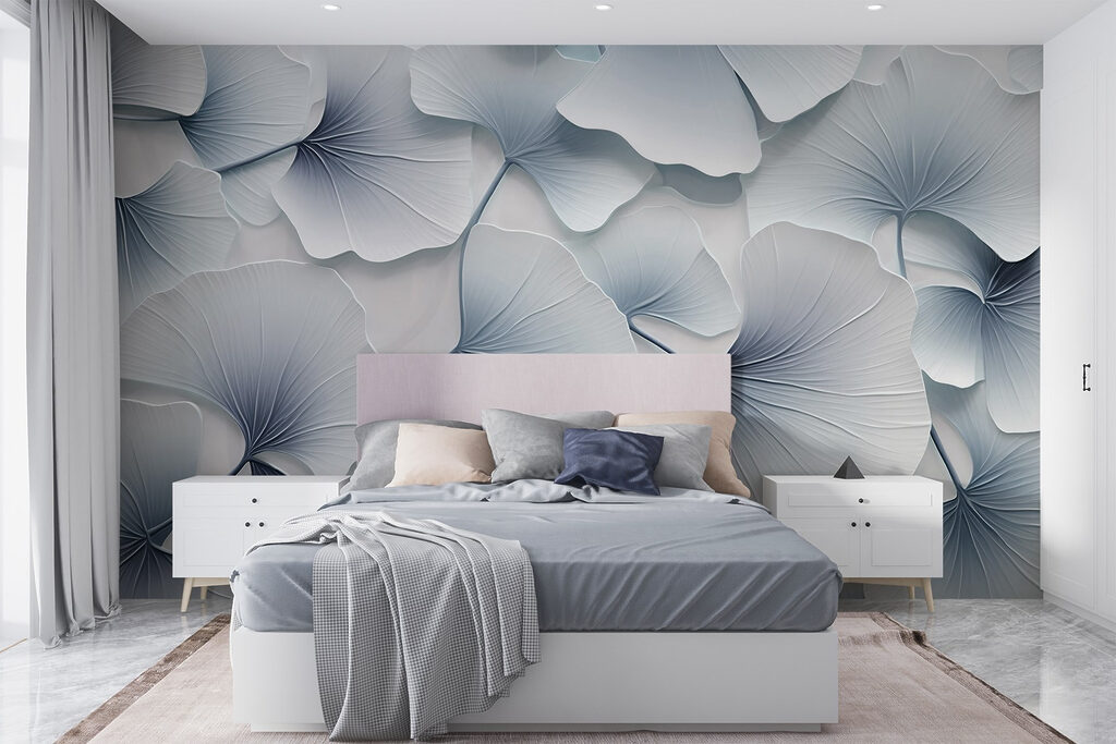 Delicate layers of ginkgo leaves