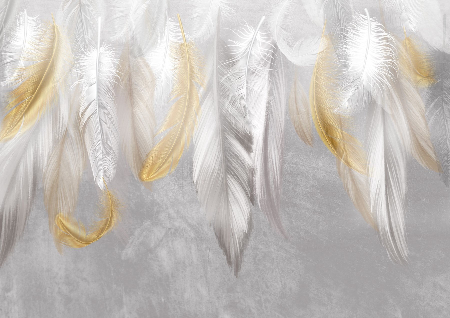 Delicate feathers in soft hues Delicate feathers in soft hues