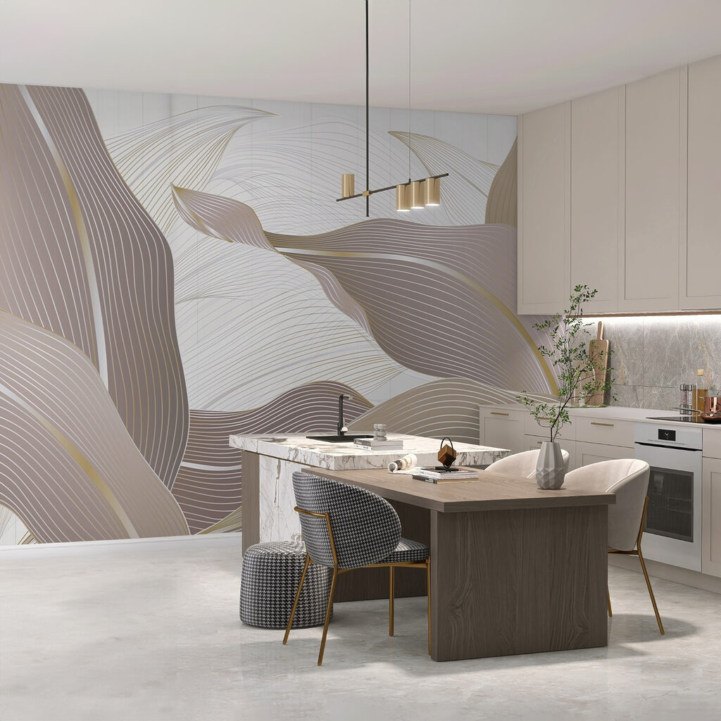 Flowing Lines and Soft Colors