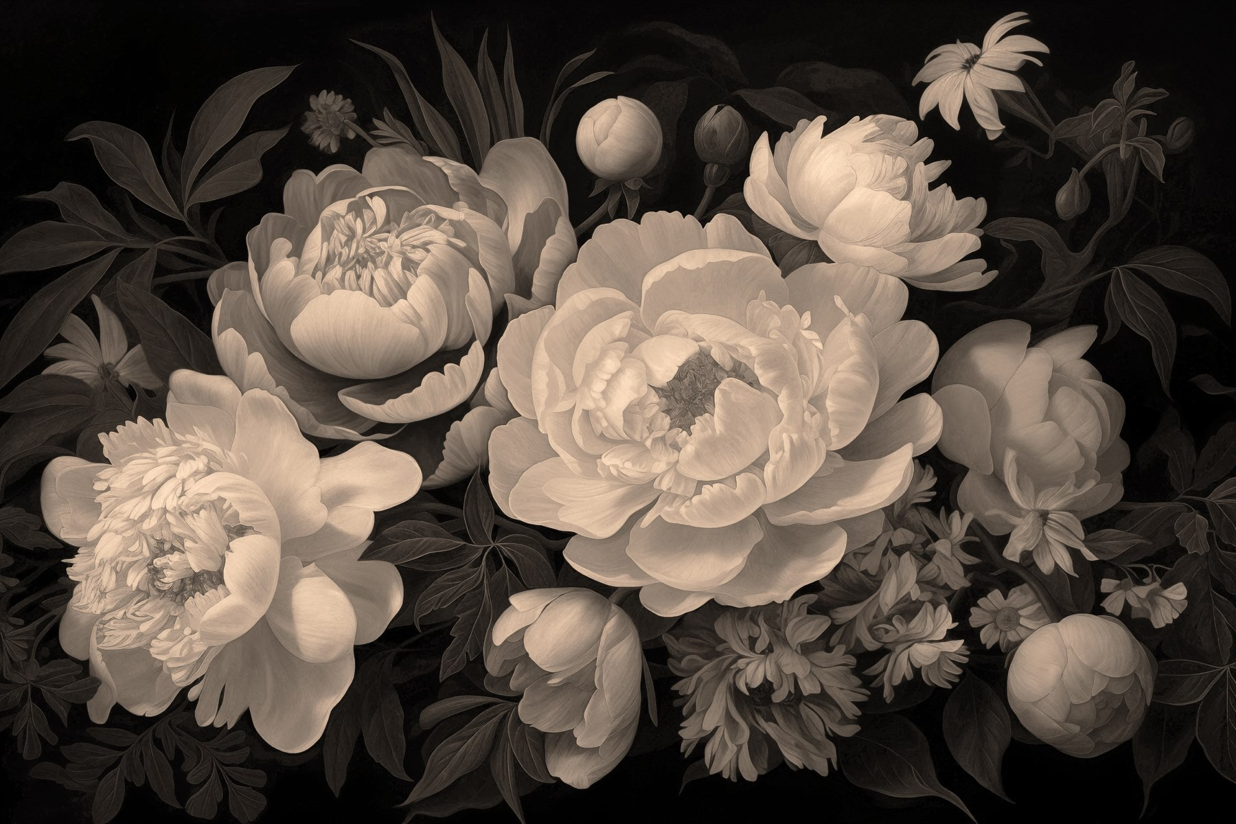 Group of white flowers