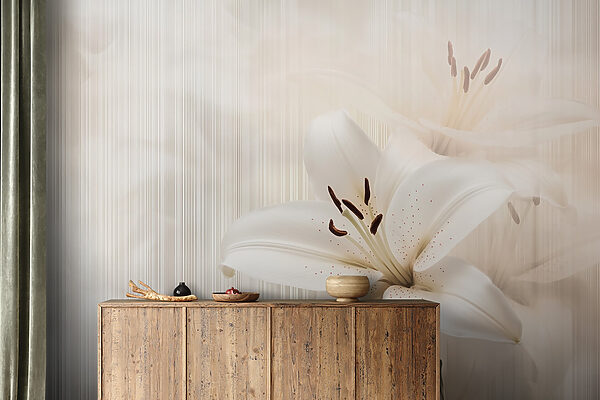 Elegant white lilies in soft hues