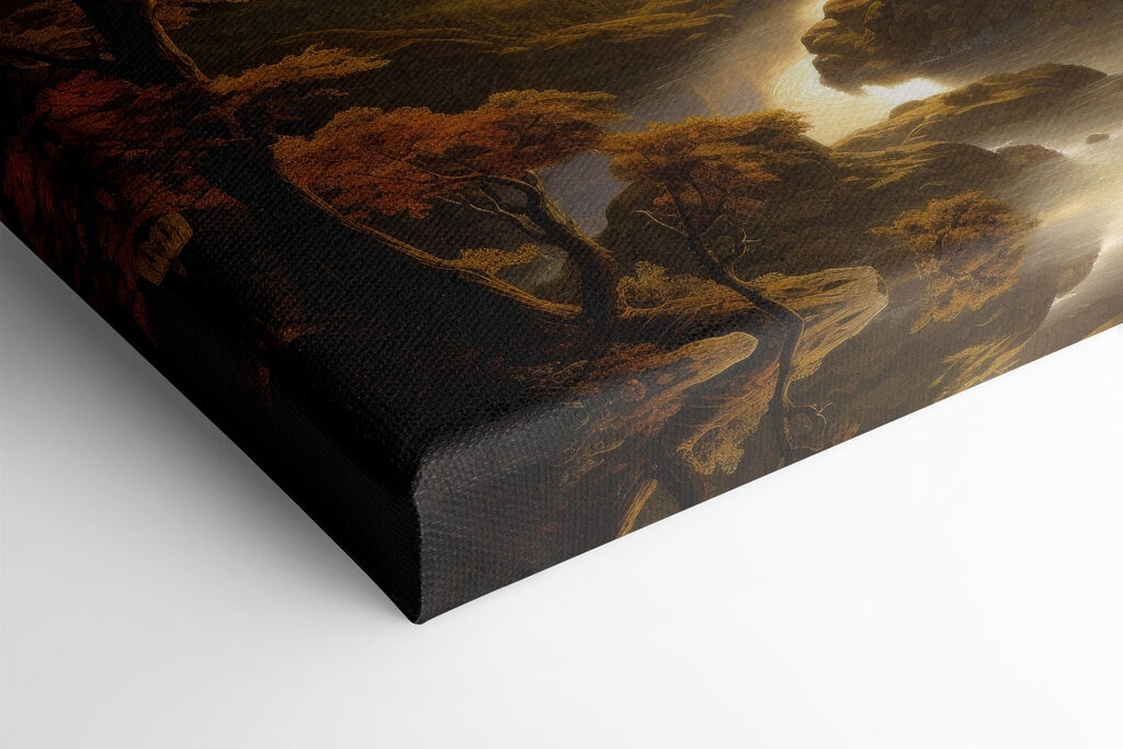 River running through a valley