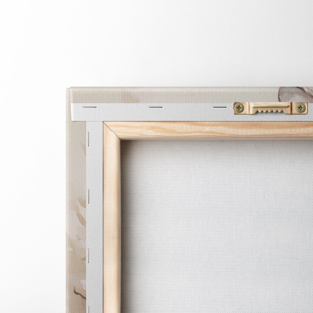 Tiger with flowers in the background