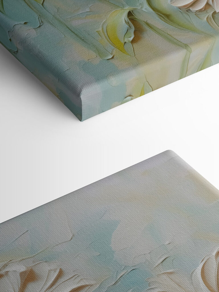 Painting of white flowers