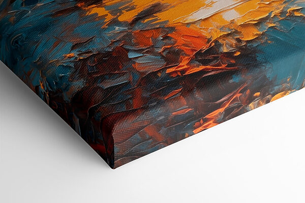 Painting of a sunset over a sea Painting of a sunset over a sea