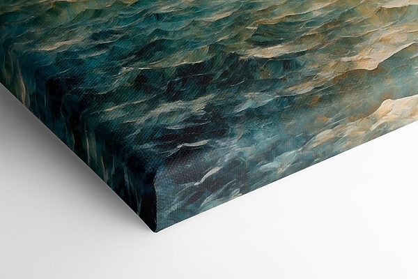 Painting of boats on the water