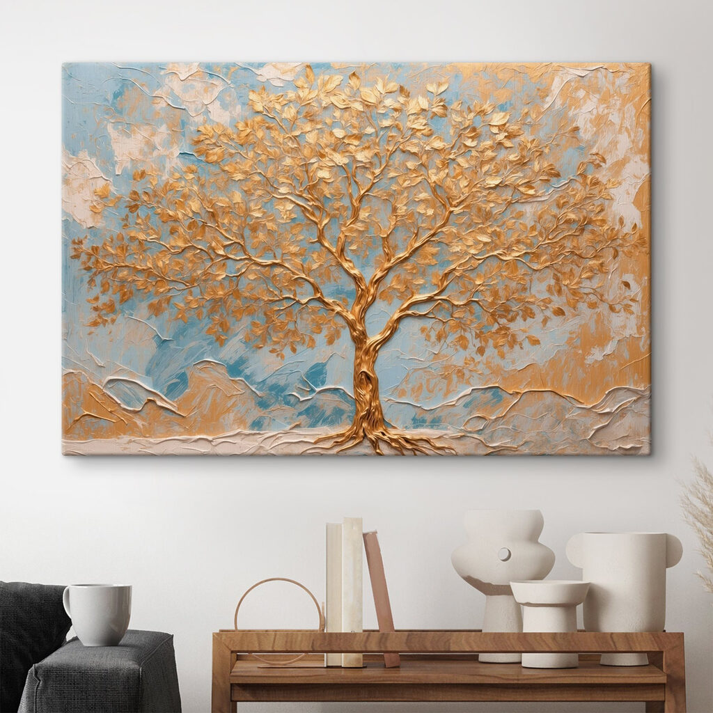 Majestic tree against tranquil backdrop Majestic tree against tranquil backdrop