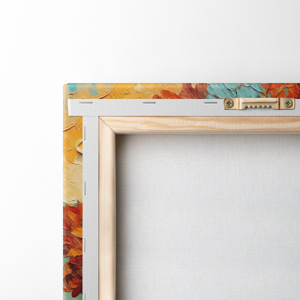 Painting of a tree with colorful leaves