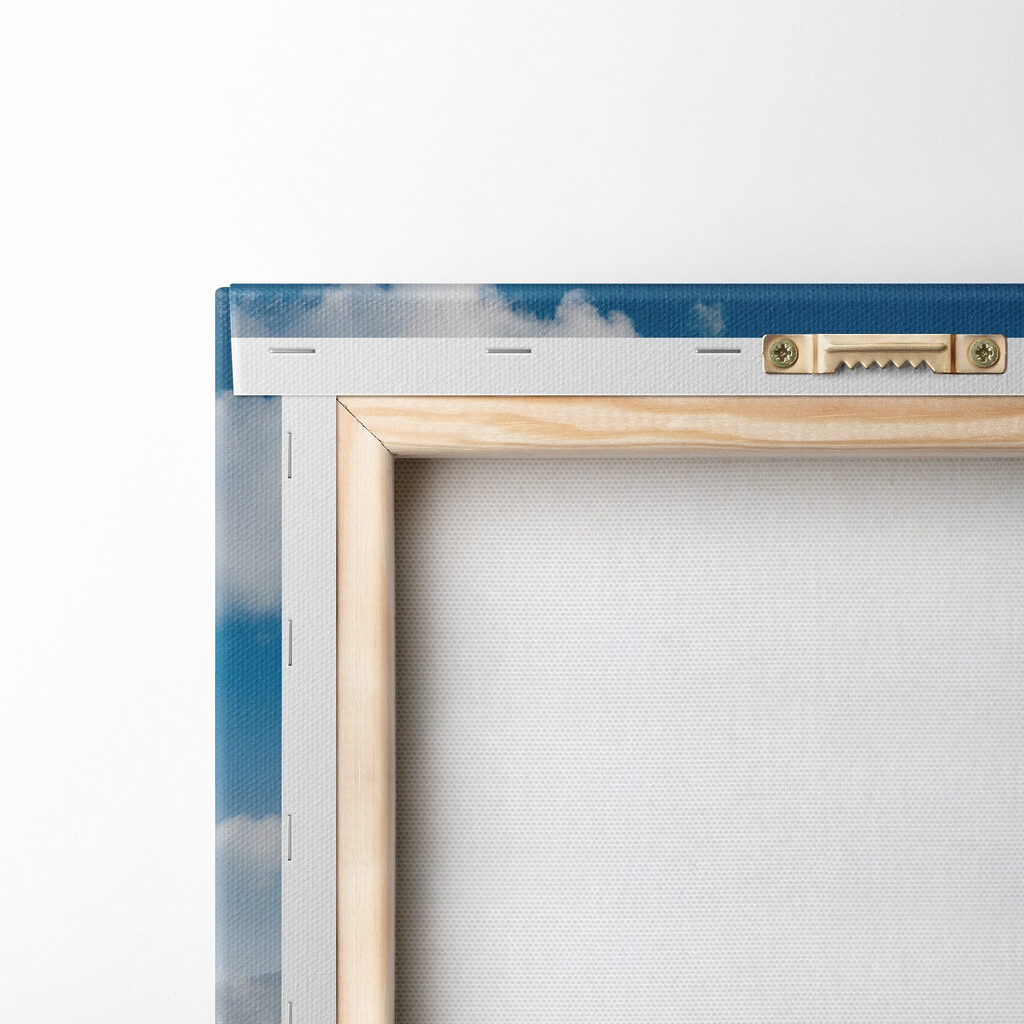 Lake with snow and trees in the background