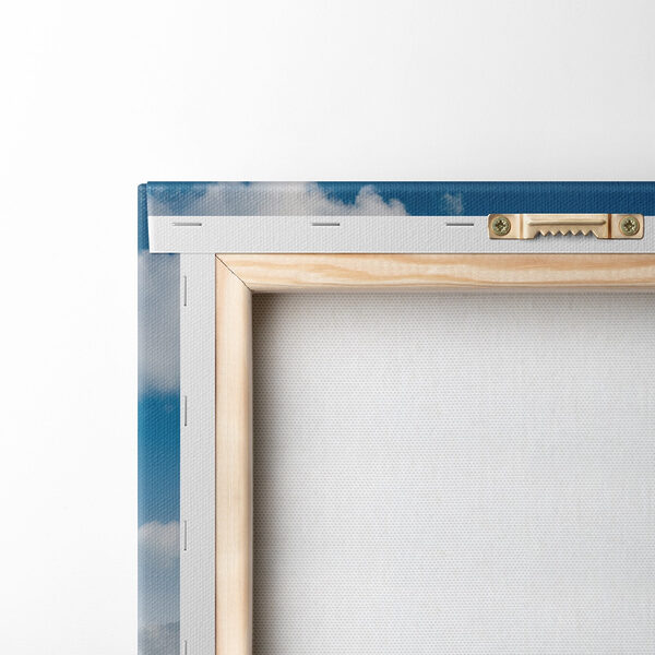 Lake with snow and trees in the background