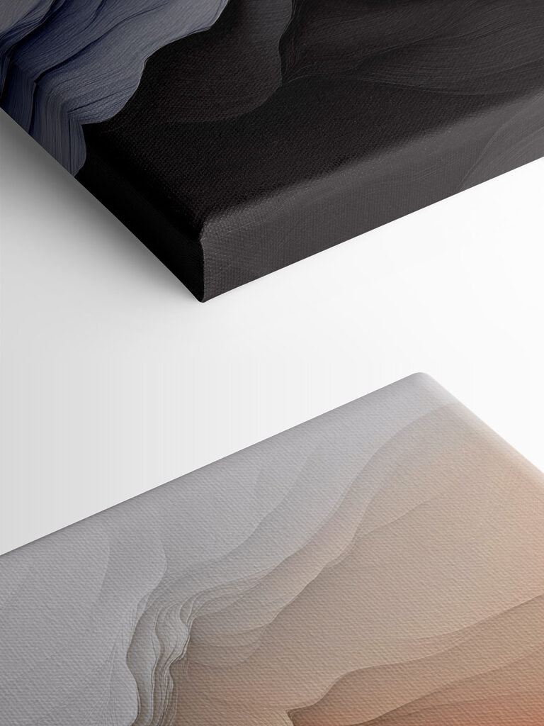 White and black mountains