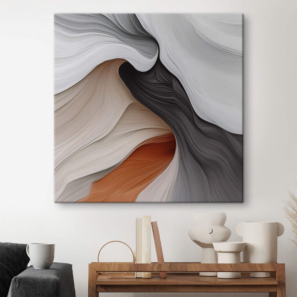 Elegant curves in earthy tones Elegant curves in earthy tones