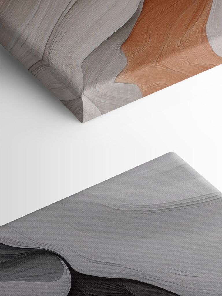 Elegant curves in earthy tones Elegant curves in earthy tones