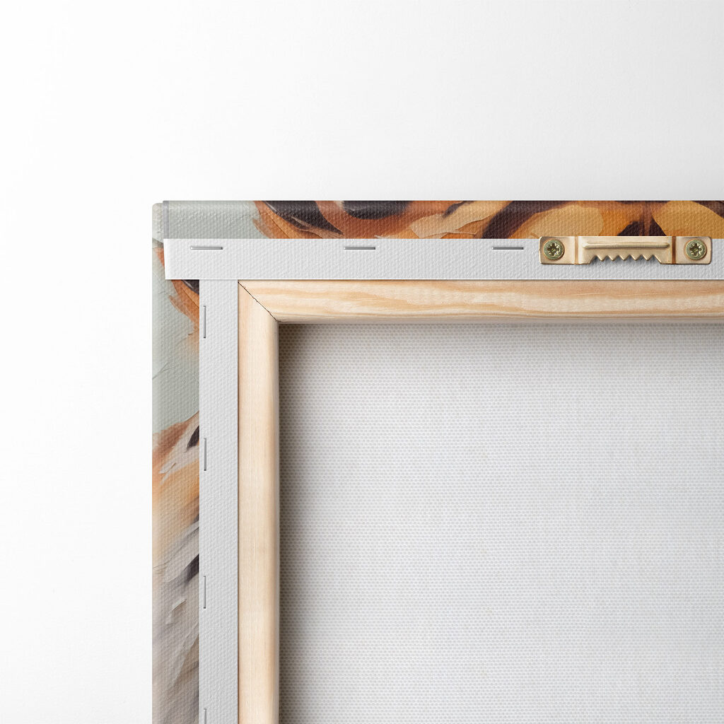 Tiger with a broken glass