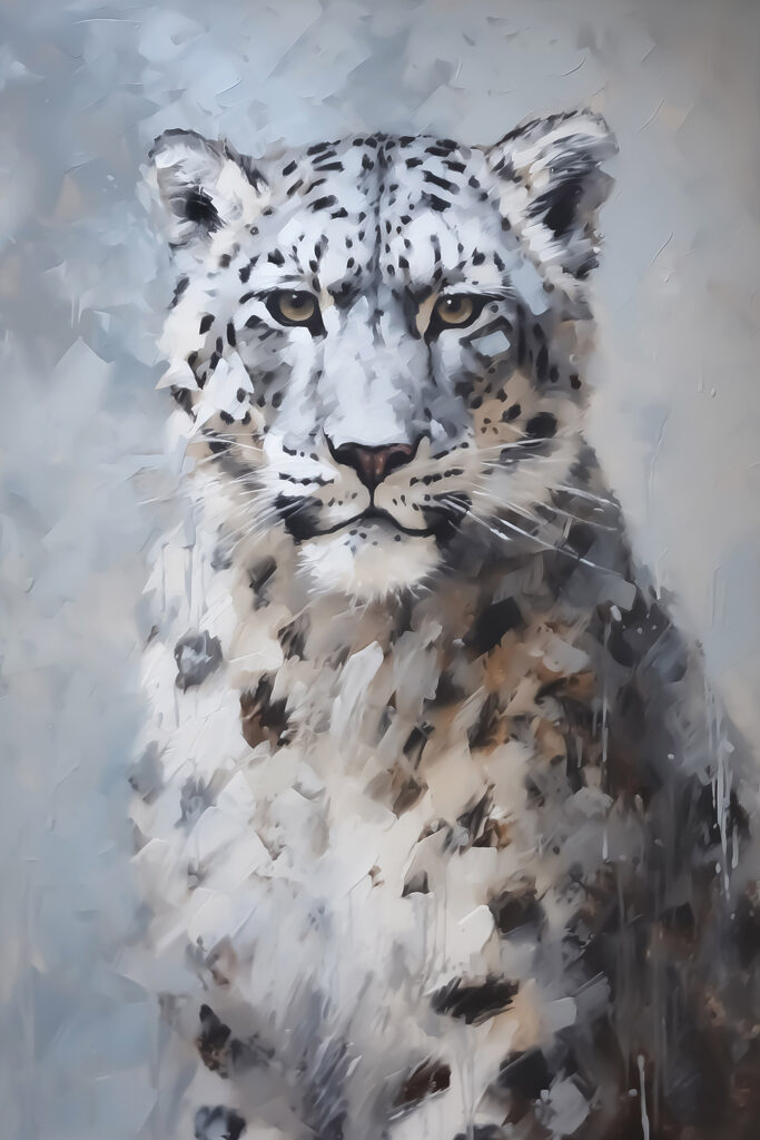Painting of a leopard Painting of a leopard