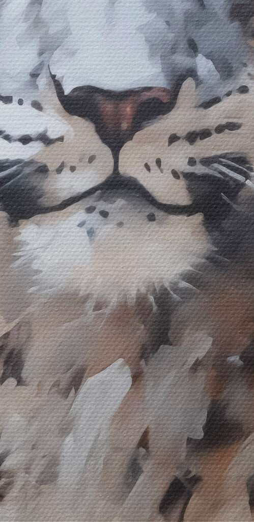 Painting of a leopard Painting of a leopard