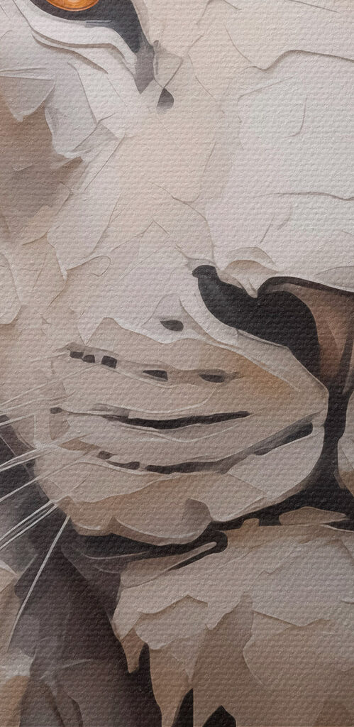 Lion with yellow eyes