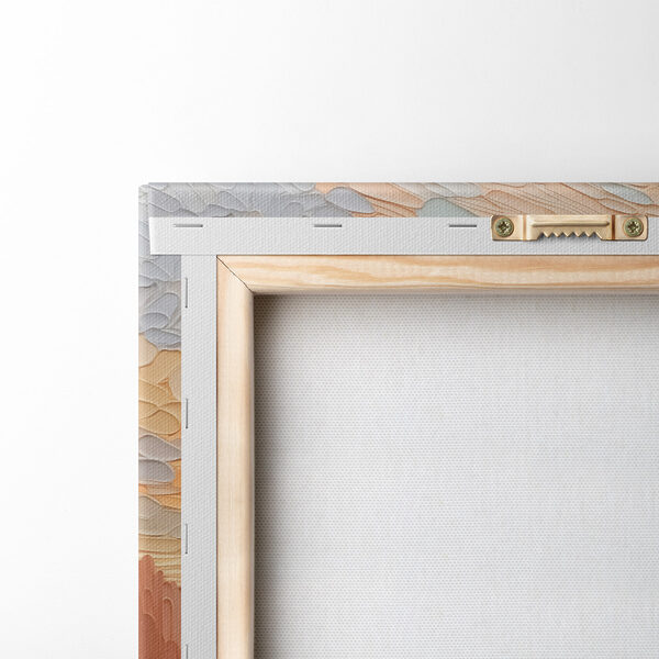 Painting of a river and trees Painting of a river and trees