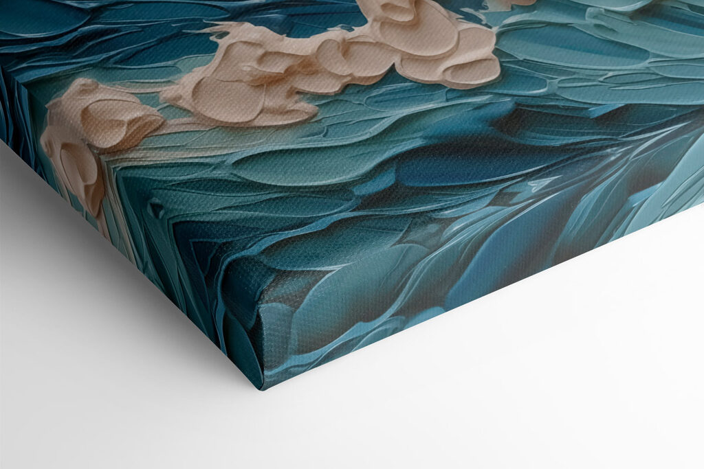 Painting of waves and clouds Painting of waves and clouds