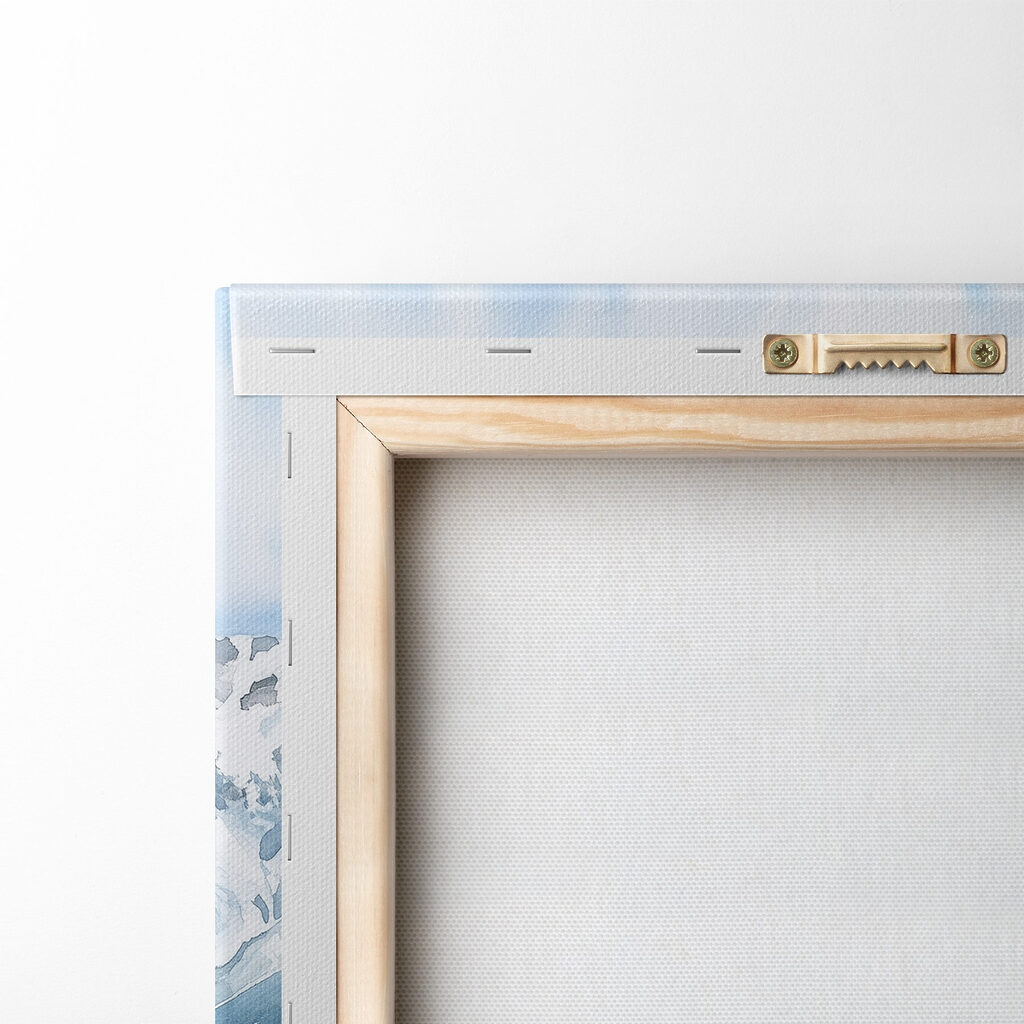 Table with food and drinks on it in front of a mountain