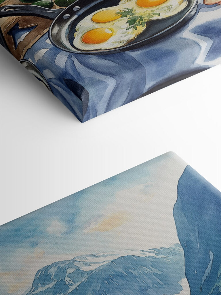 Van next to a lake Van next to a lake