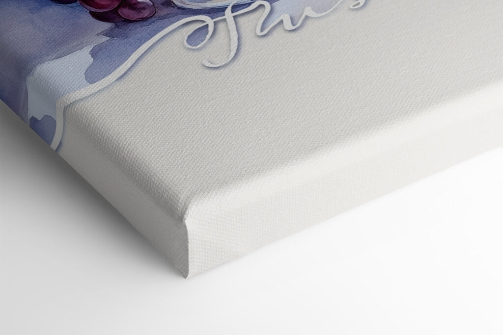 Wine glasses and grapes on a table