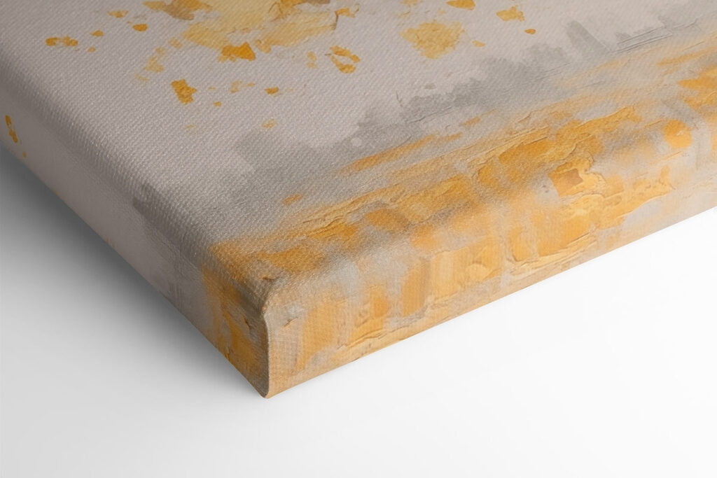 Painting of a tree with yellow leaves