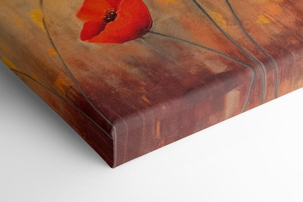 Painting of red flowers