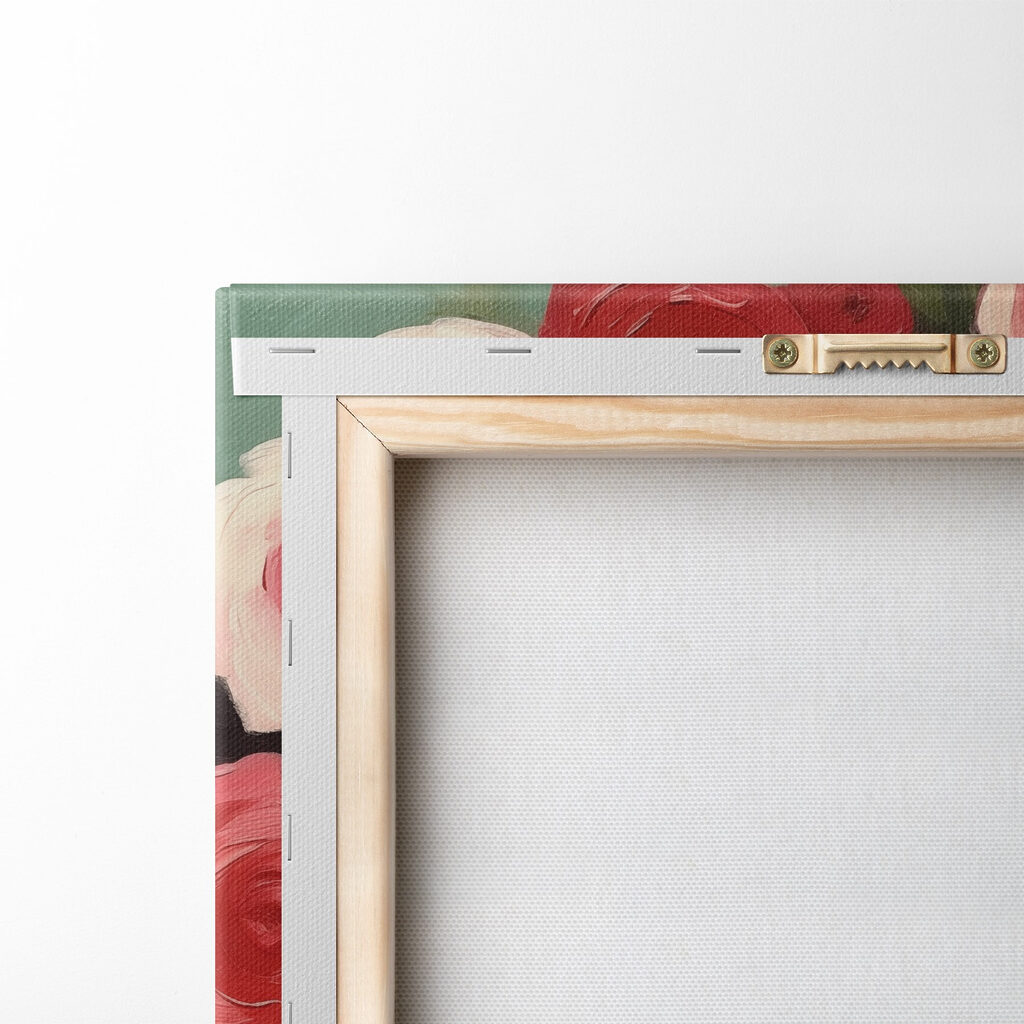 Painting of a woman with flowers in her hair