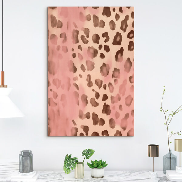 Pink and brown spotted animal skin Pink and brown spotted animal skin